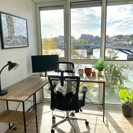 T2 Avec Superbe Vue Sur La Loire - Parking 아파트 낭트